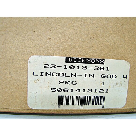 Abraham Lincoln Framed "In God We Trust" Print By Artist Hong Min Zou 12x15" - Picture 8 of 12